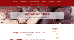 Desktop Screenshot of karmainthekitchen.com